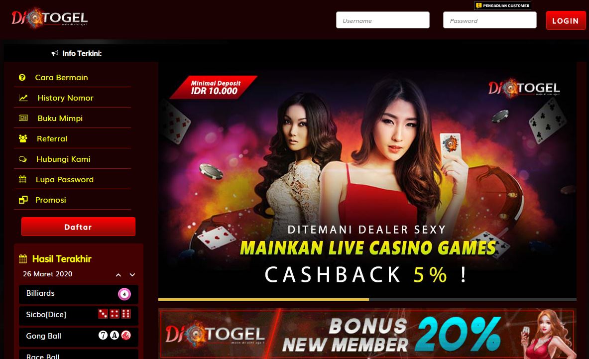 Deposit Paling Murah 5 Situs Togel Terpercaya Paitohoki